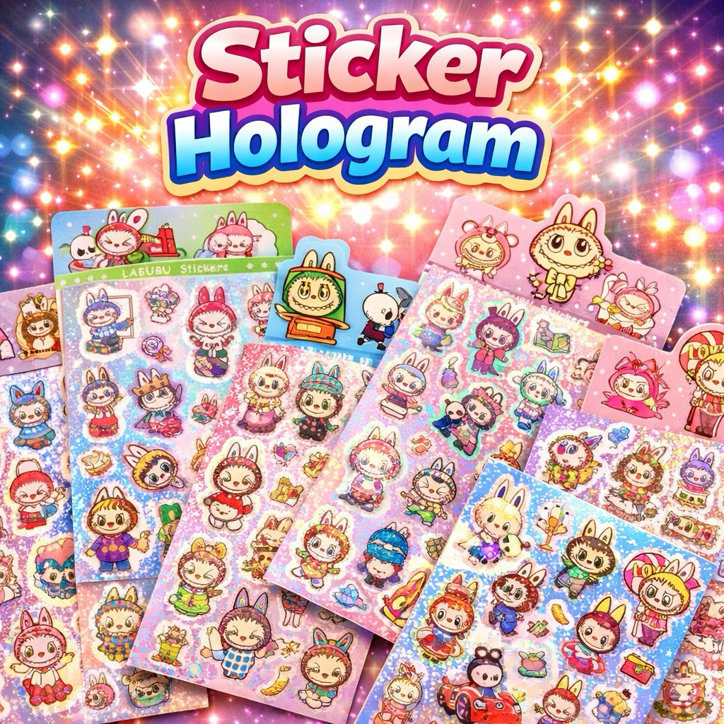 Stiker Hologram Karakter Anak Grosir | Souvenir Ultah & Hampers Lucu