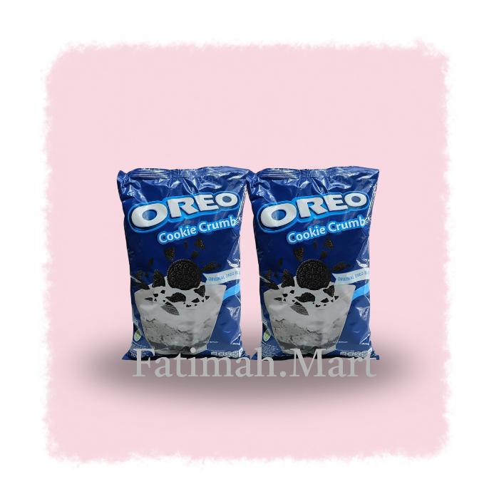 Oreo Crumb Cookie 1 KG - Bubuk Kasar Biskuit Asli, Tanpa Krim, Cocok untuk Toping