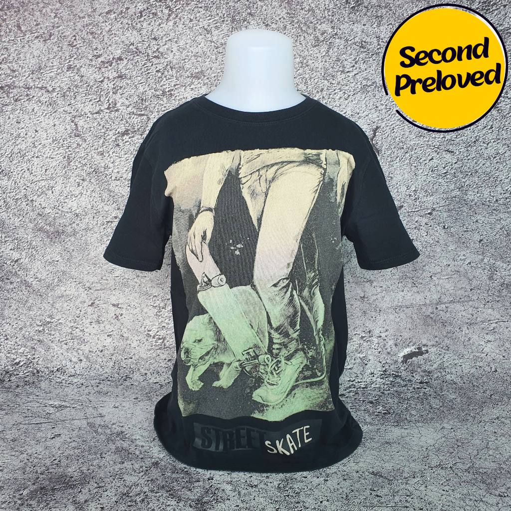 Baju Kaos Anak ZARA BOY - Size S / Lebar 39 cm - Original - Second