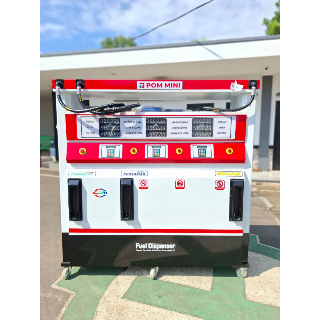 POM MINI - Pertamini Digital 3 Nozzle 3 x 210 Liter