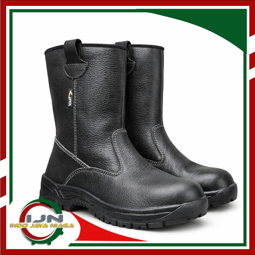 Sepatu Safety Boots Track Raktayoo A004H Hitam Original Safety Shoes Nitrile Rubber Outsole