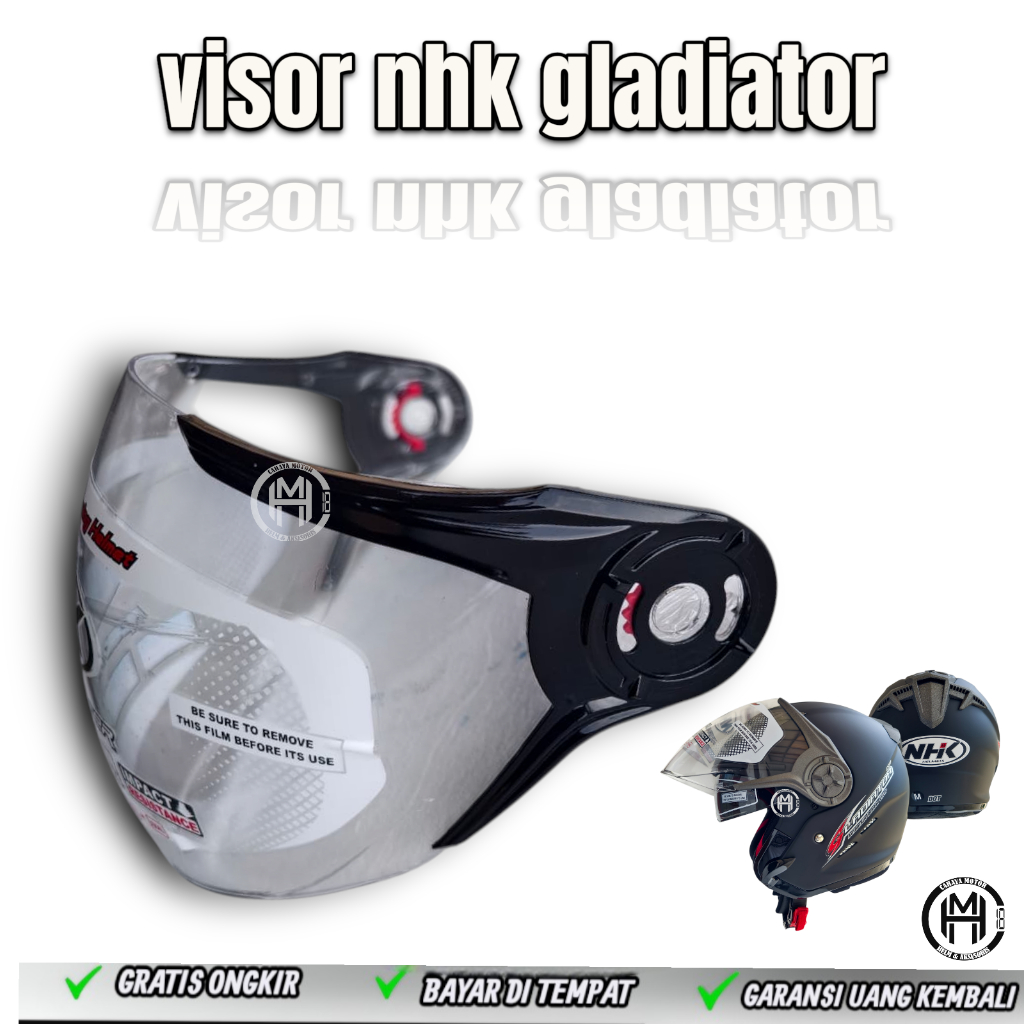 VISOR NHK GLADIATOR ORIGINAL NHK HELM OPEN FACE / VISOR NHK GLADIATOR
