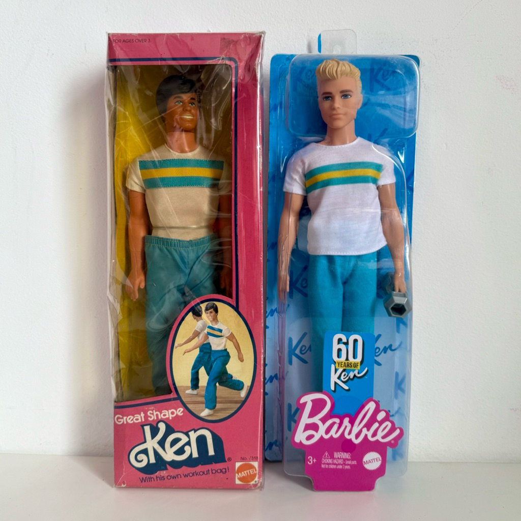 2 Dolls of Barbie Great Shape Ken Then and Now