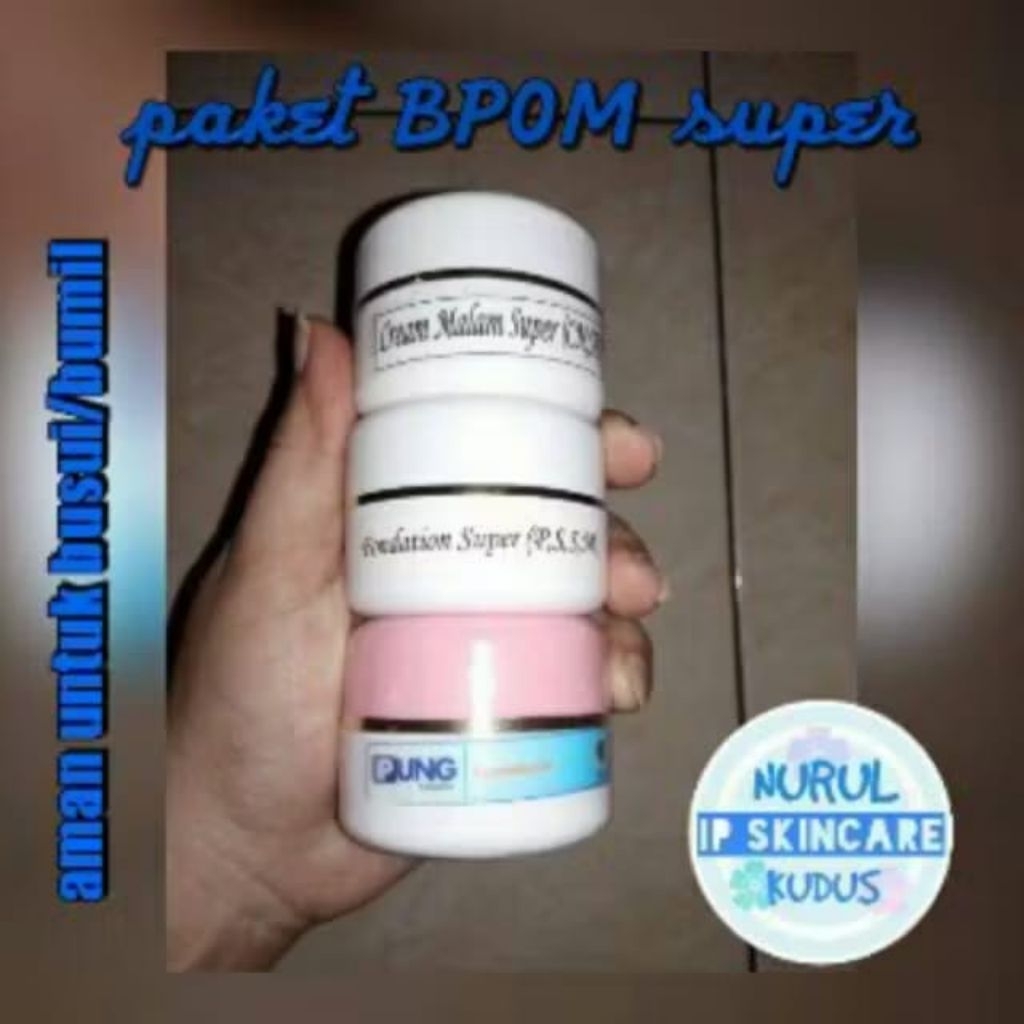Paket bpom super aman untuk bumil/busui Ipung skincare/krim wajah all skin