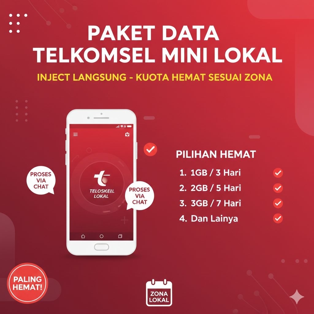 Paket Data Telkomsel Mini Lokal Inject - Sulawesi
