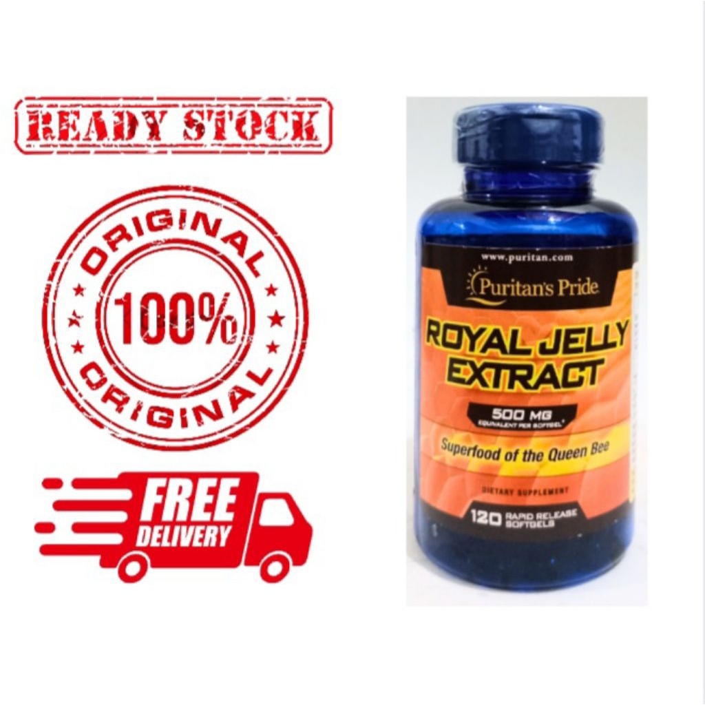 Puritans Pride Royal Jelly Extract 500mg 120 Softgels