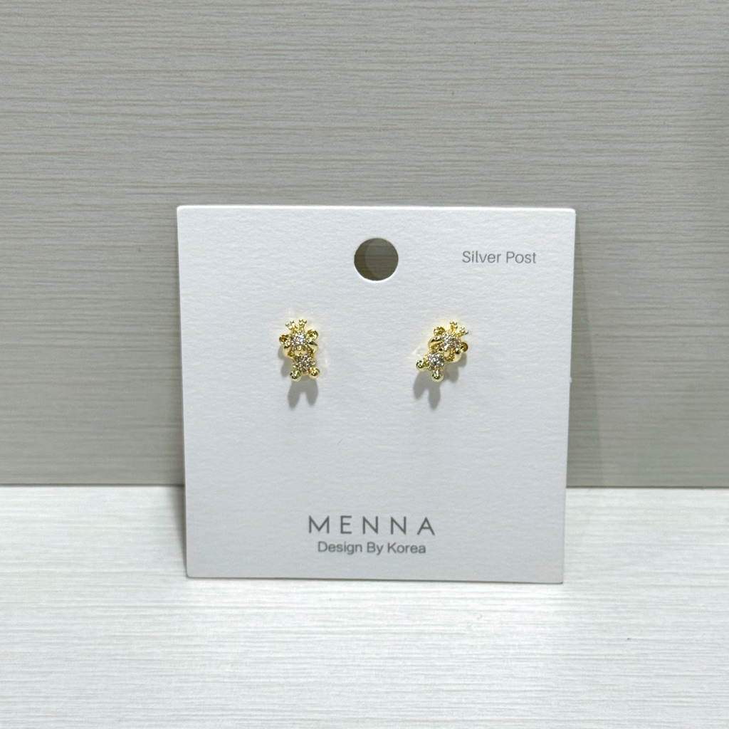 (READY) Anting S925 Gold Bear