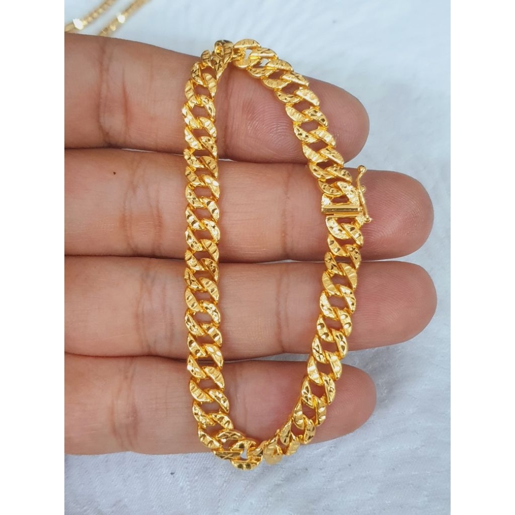 gelang emas sisik naga cukit emas 70% 700 16k
