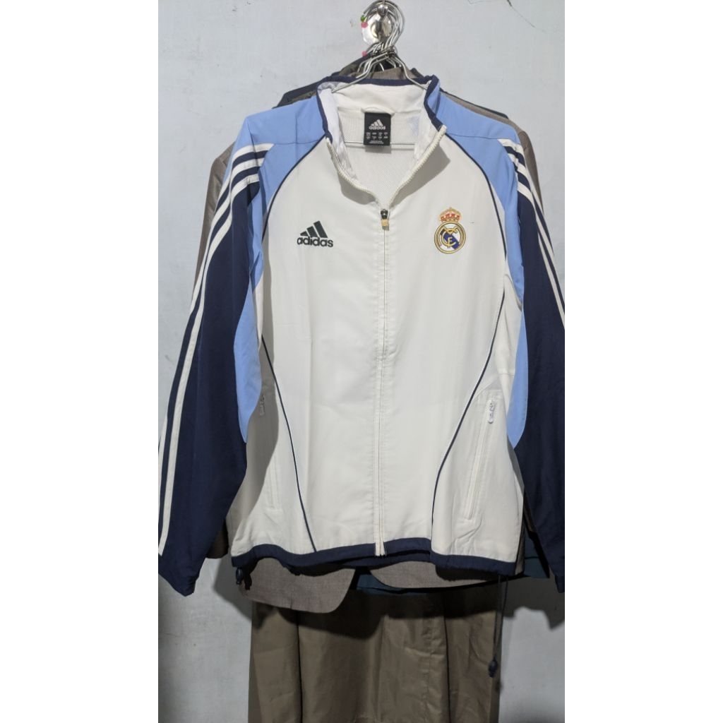 jaket tracktop windbreaker Adidas x real Madrid 2005
