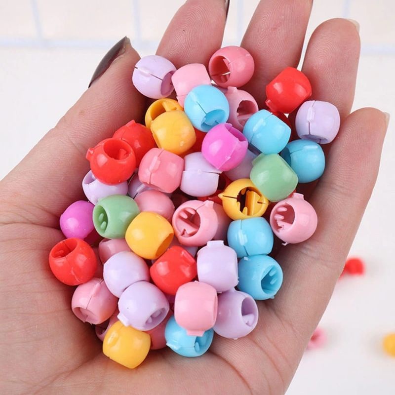 10 pcs jepit rambut bulat kecil jepitan modehit rambut warna warni