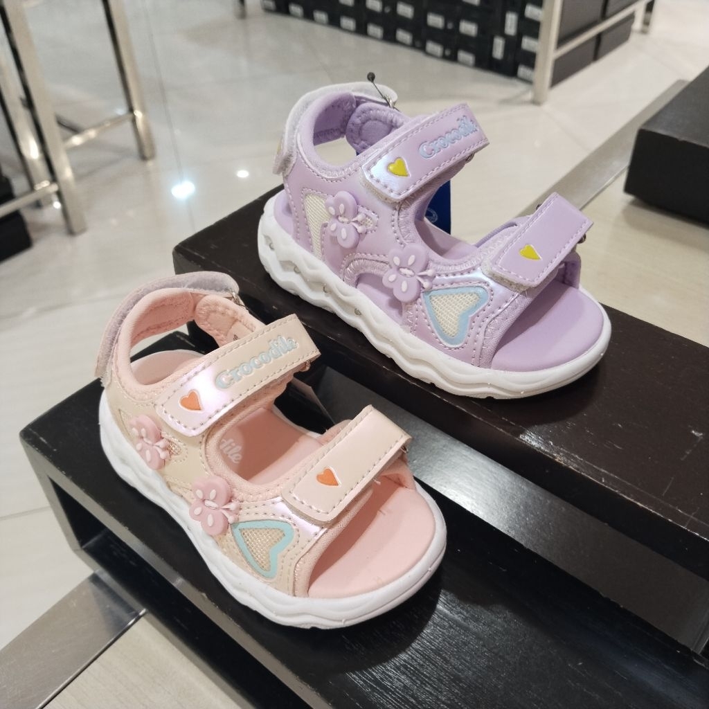 CROCODILE KIDS sepatu sandal lampu anak perempuan ringan