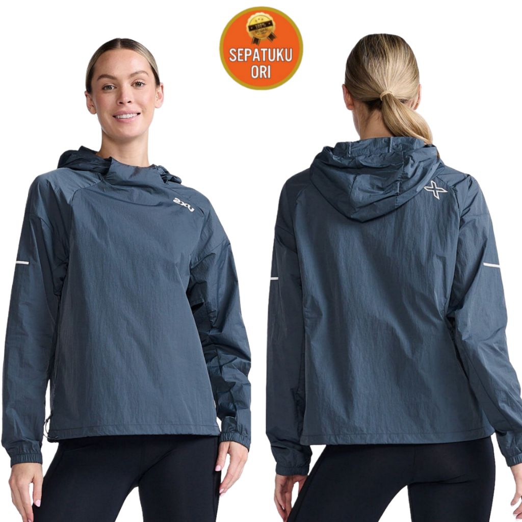 JAKET WANITA 2XU JACKET ANAROK WOMEN DARK GREY NEW BNIB