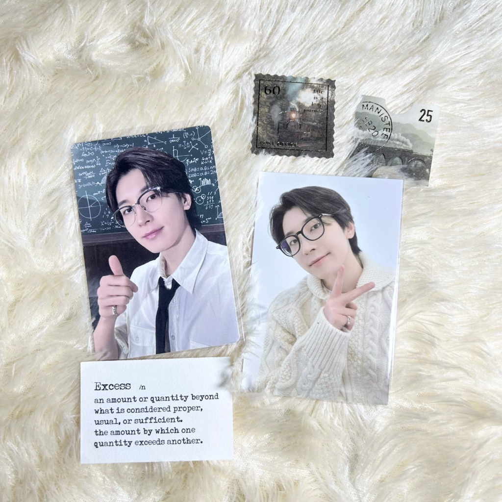 [READY] Official Seventeen Wonwoo Photocard Kacamata - Birthday box & 9th Necklace Merch c