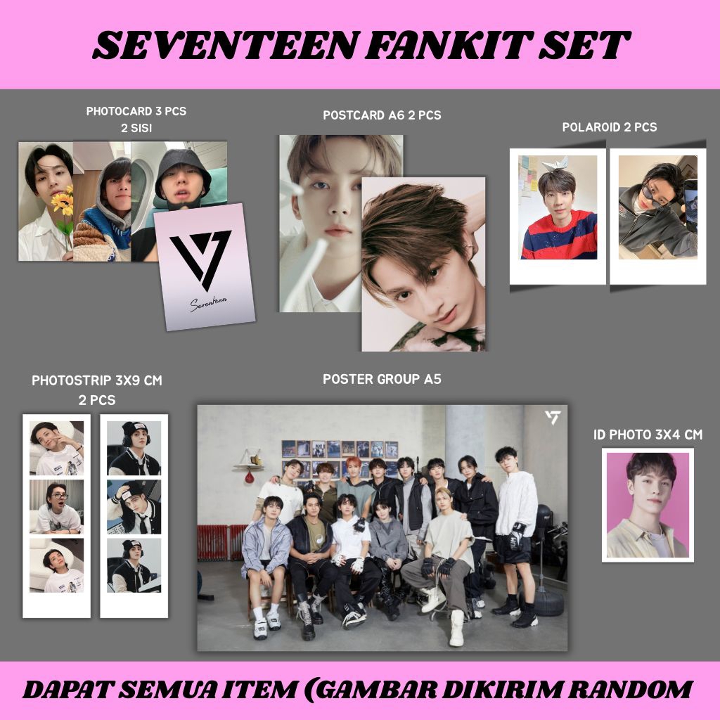FANKIT SEVENTEEN/KPOP FANKIT/KPOP MERCHANDISE/KPOP HAMPERS