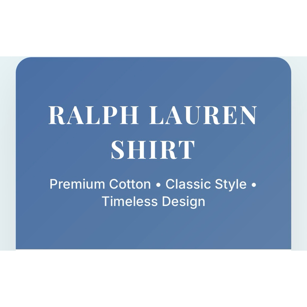 RALPH LAURENT SHIRT