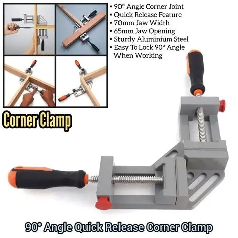 Corner Clamp 90 Derajat Clamp Siku Sudut Quick Release Corner Clamp 65mm / Penjepit Siku