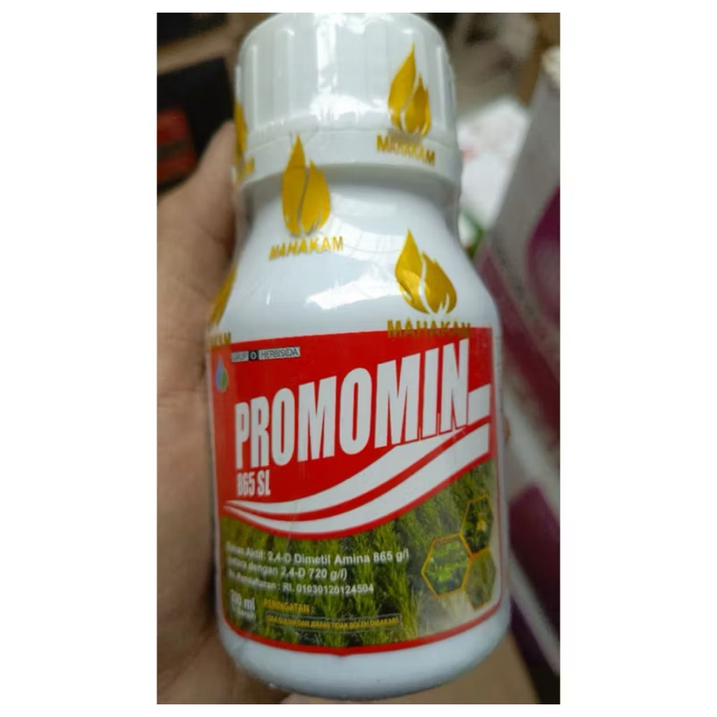 PROMOMIN 865 SL (200 ml) PEMBASMI RUMPUT GULMA SISTEMIK AKAR SELEKTIF DAUN LEBAR HERBISIDA SAWAH DMA