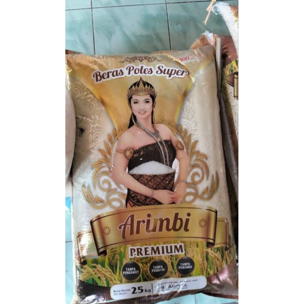 SIBRAYA Mart | Beras Arimbi 25 Kg | Beras Premium Arimbi 25 Kg | Beras Poles Super Premium Arimbi 25