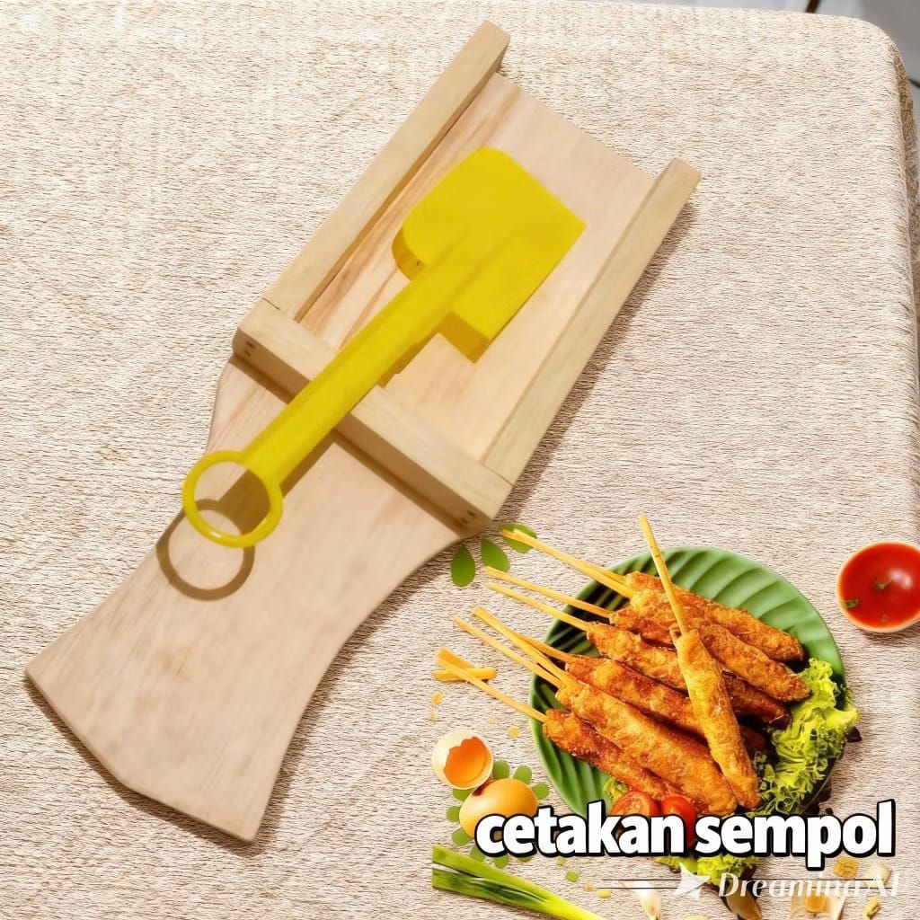 cetakan Sempol ayam ukuran 7cm terbuat dari bahan kayu pilihan