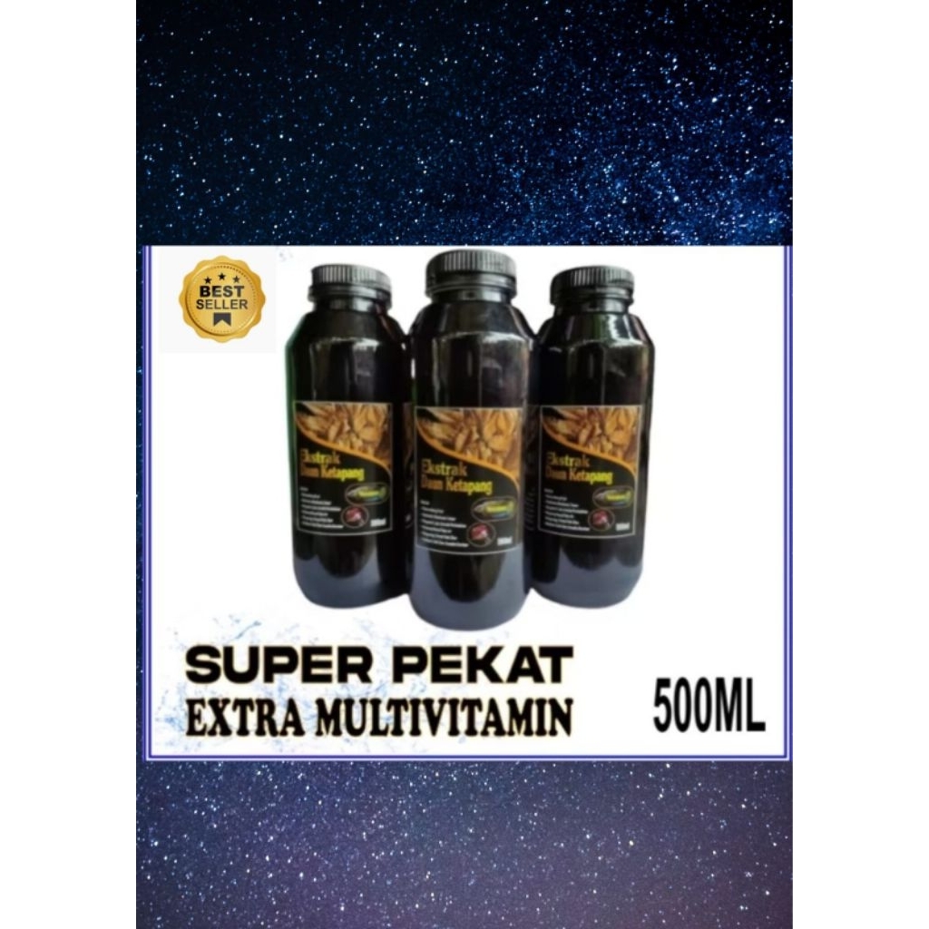 Ekstrak Daun Ketapang Premium 500ml Ekstrak Ketapang Super Pekat Cupang, Channa.