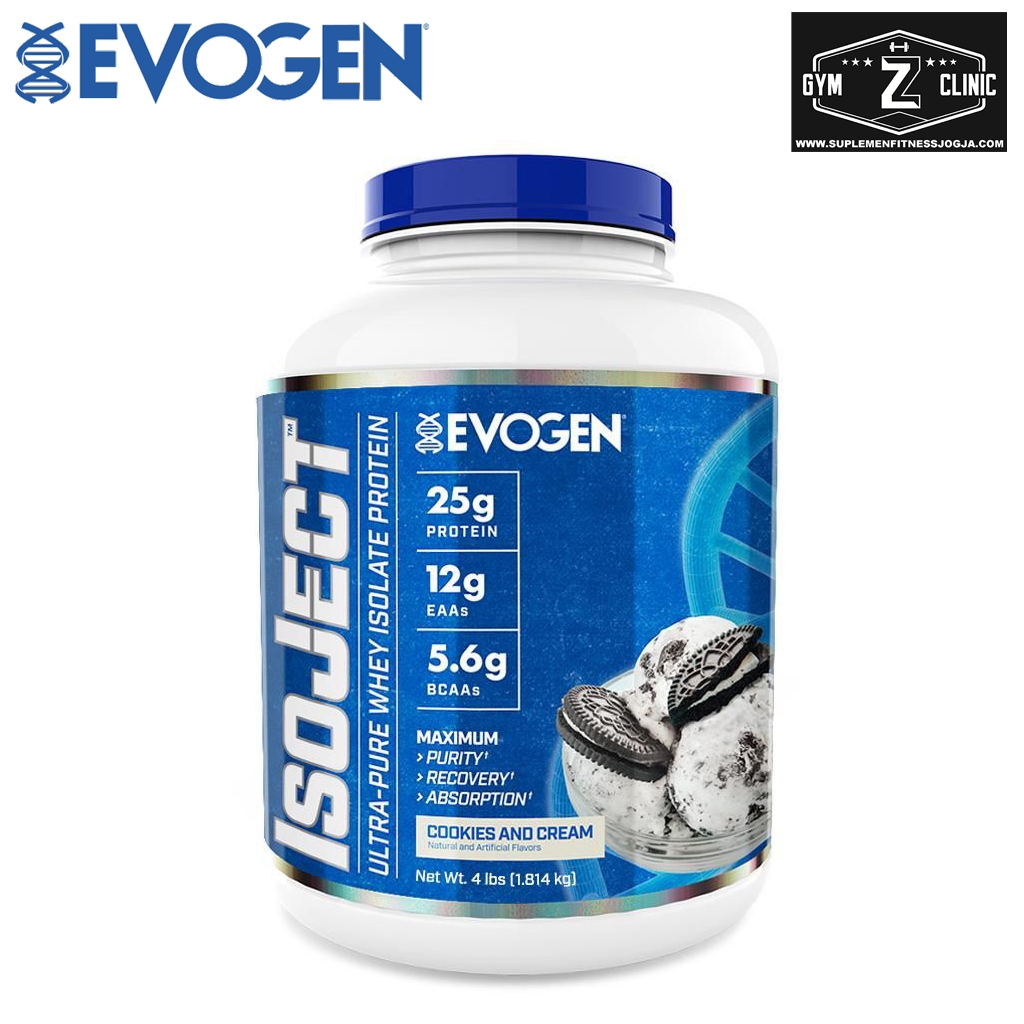 EVOGEN Isoject 4 Lbs Whey Protein Isolate Free Lactose Hany Rambod