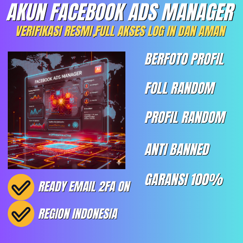 AKUN FACEBOOK ADS MANAGER 2FA EMAIL ON AMAN SIAP PAKAI