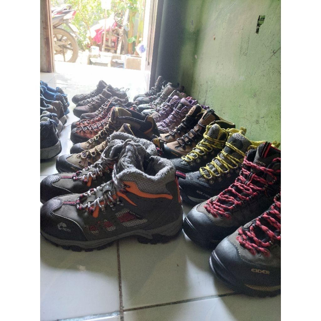 waterproof goretex sepatu outdoor hiking trailrun gunung