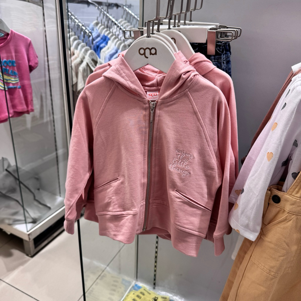 QNA - NEW Jaket Hoodie Anak Perempuan (0-4 Tahun)