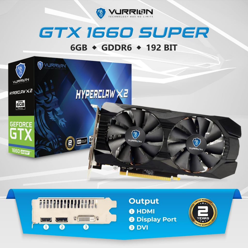 VURRION GTX 1660 SUPER 6GB 192Bit GDDR6 6G 1660S GTX1660S VGA CARD NVIDIA