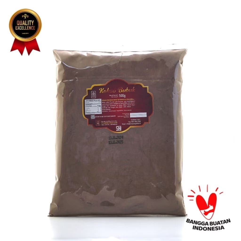 Bubuk Coklat murni 100% Kampung Coklat Blitar "500gr"