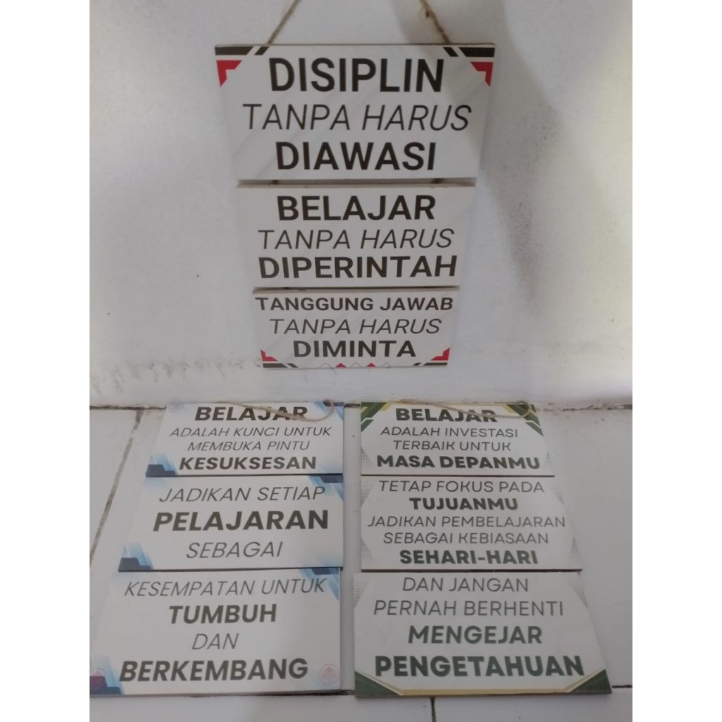 Hiasan Dinding MOTIVASI BELAJAR