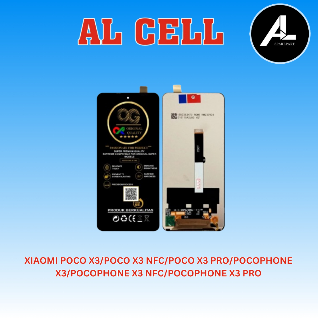 LCD TOUCHSCREEN XIAOMI POCO X3/POCO X3 NFC/POCO X3 PRO/POCOPHONE X3/POCOPHONE X3 NFC/POCOPHONE X3 PR