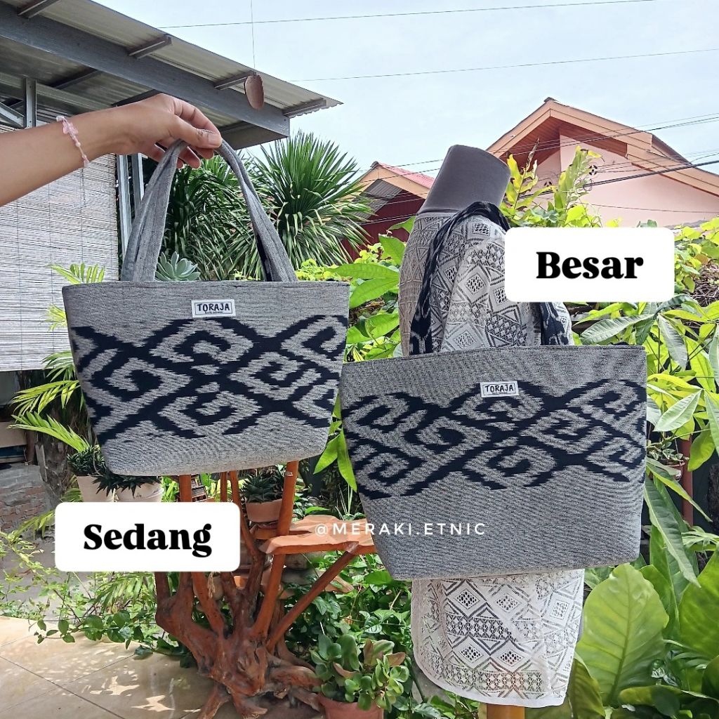 (BESAR) Tas Tote Tenun Toraja Handbag Totebag Toraja Tas Toraja Tas Pantai Tenteng