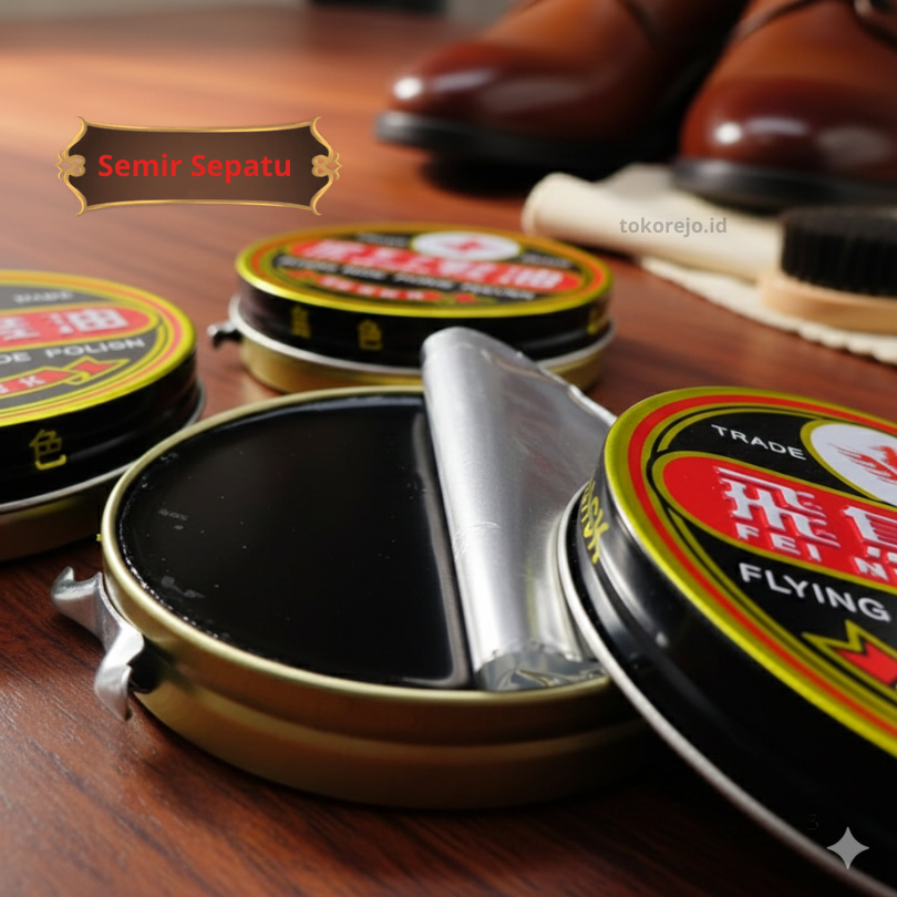 Semir Sepatu Warna Coklat 40 Gram / Semir Sepatu Hitam