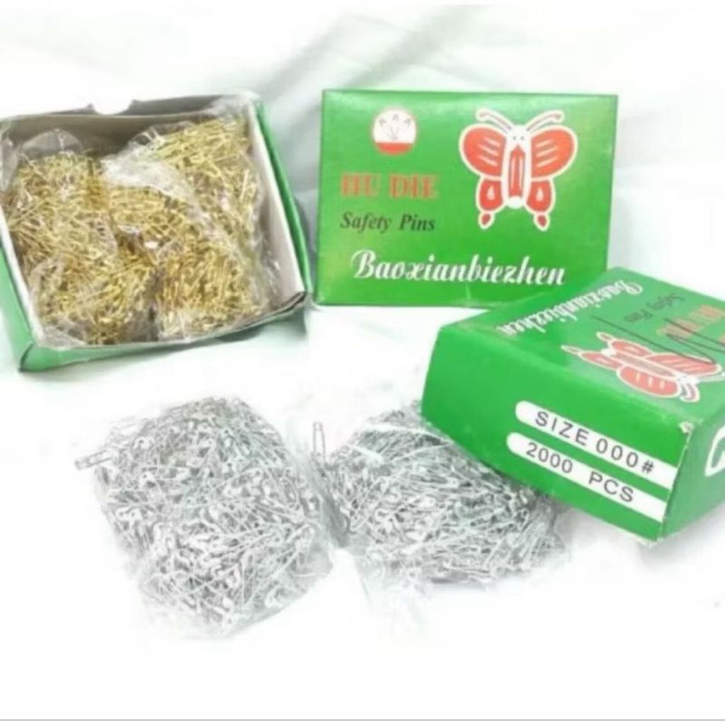 Asiri (Per Bungkus) PENITI KECIL GOLD Dan  SILVER PREMIUM QUALITY  Peniti Kecil Kwalitas Premium