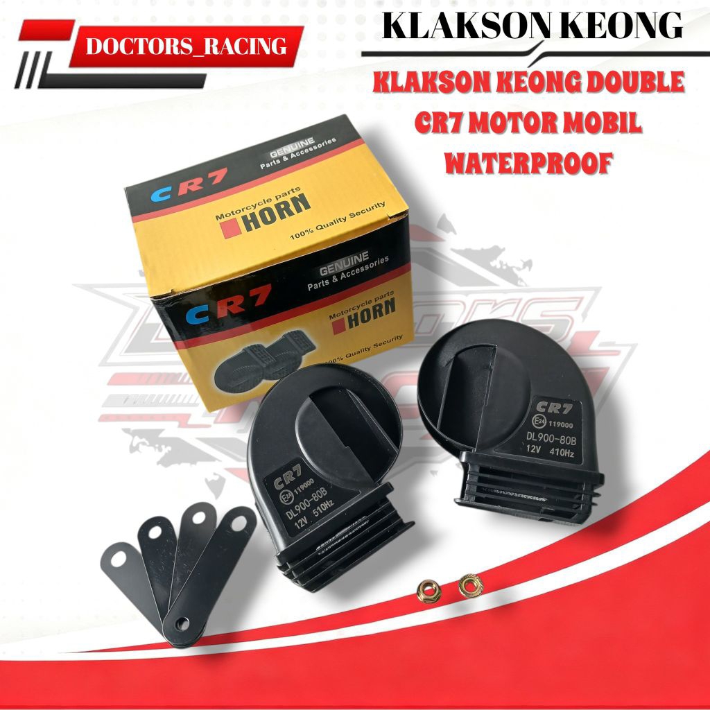 Klakson Motor Mobil Klakson Keong Double CR7 Klakson Double Waterproof Tahan Air Bisa Untuk Motor Mo