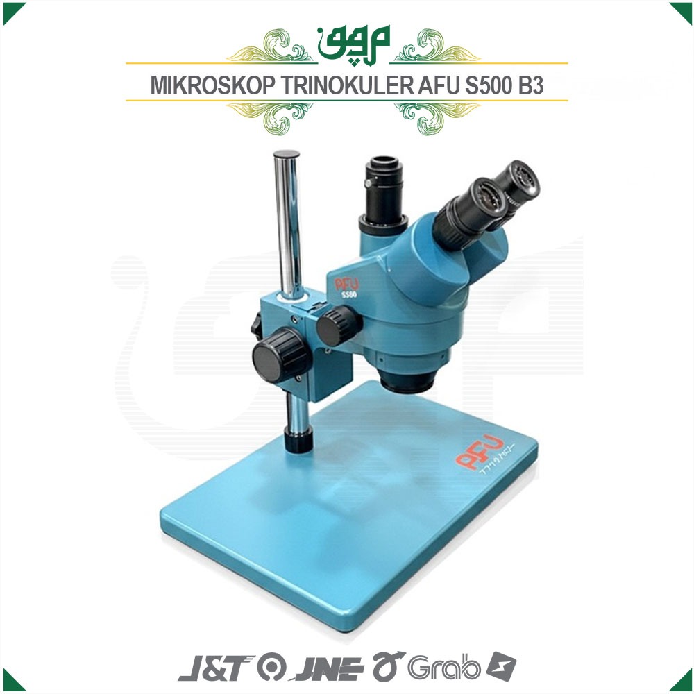 Mikroskop Trinokuler S500 B3 for AFU / Microscope Stereo Trinokuler S500 Alas Lebar B3 Plus LED for 