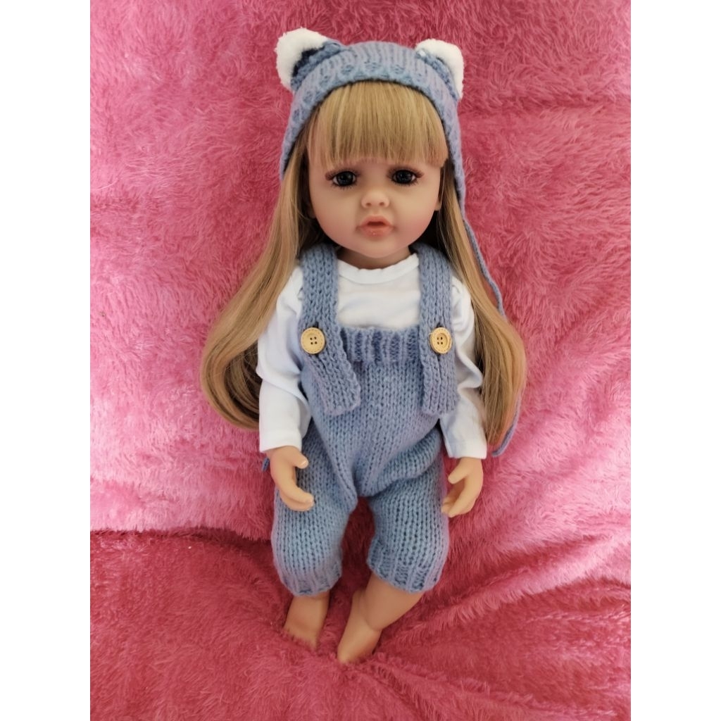 (Ready Stok) BONEKA REBORN BABY 55CM FULL SILIKON DOLL
