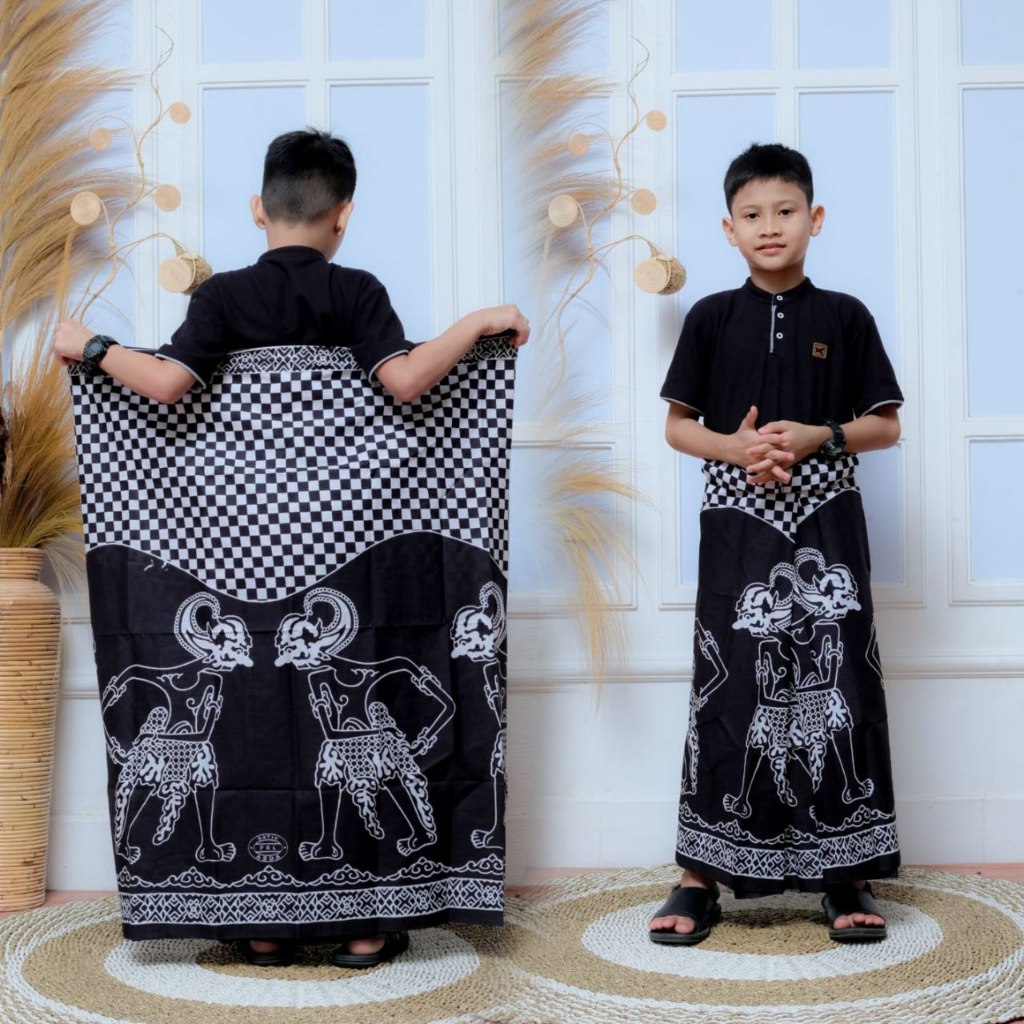 SARUNG BATIK ANAK LAKI-LAKI SD ATAU SMP MOTIF WAYANG EXCLUSIVE WADIMOR JUNIOR | SARUNG ANAK
