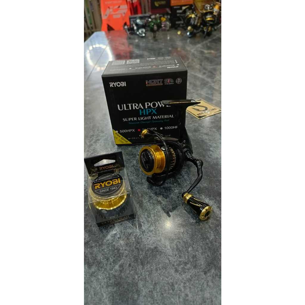 REEL SPINNING RYOBI ULTRA POWER 800HPX + FREE SPOOL ULTRA POWER 1000