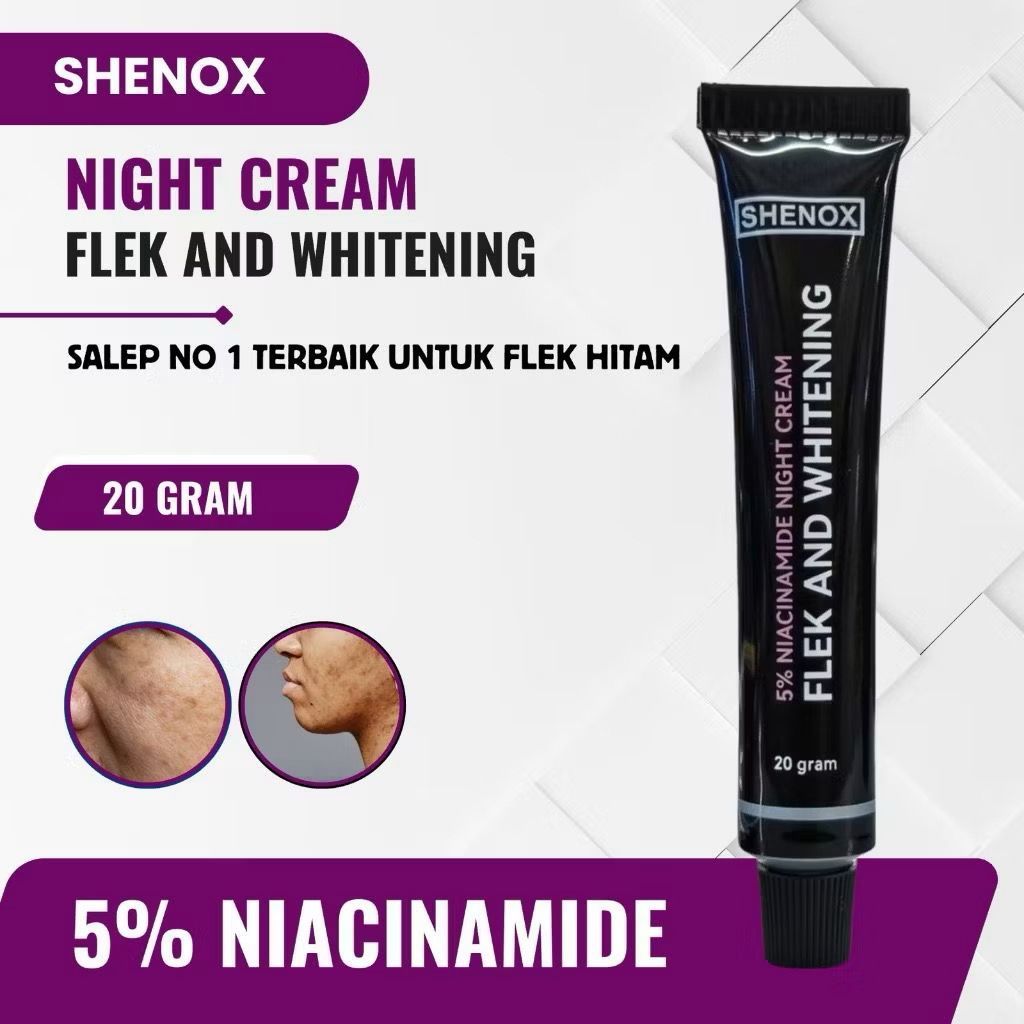 Salep Flek Night 20 Gram Shenox Skincare Salep Flek Whitening Resmi BPOM | Salep Flek Malam