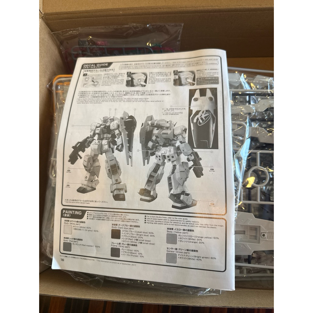 Gundam MG Hazel Custom 1/100 MZ Model MZ-001 Model Kit