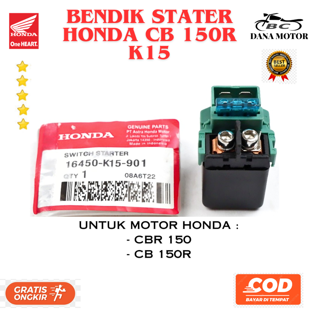 Bendik Stater CB 150 R Ori / Switch Stater Honda CBR 150 Original Premium - 150 16450-K15-901