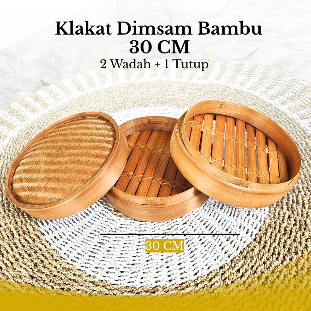 Kukusan Dimsum Bambu 30cm / Klakat Bambu Siomay Bakpao Berkualitas