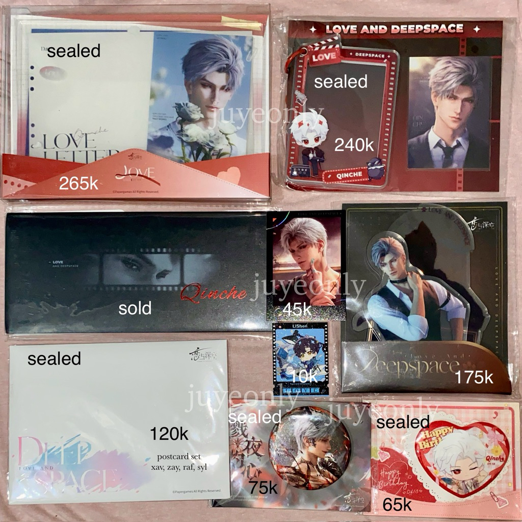 MERCH OFFICIAL LOVE AND DEEPSPACE SYLUS XAVIER RAFAYEL ZAYNE CALEB STANDEE MEOW KUCING BIRTHDAY DOLL