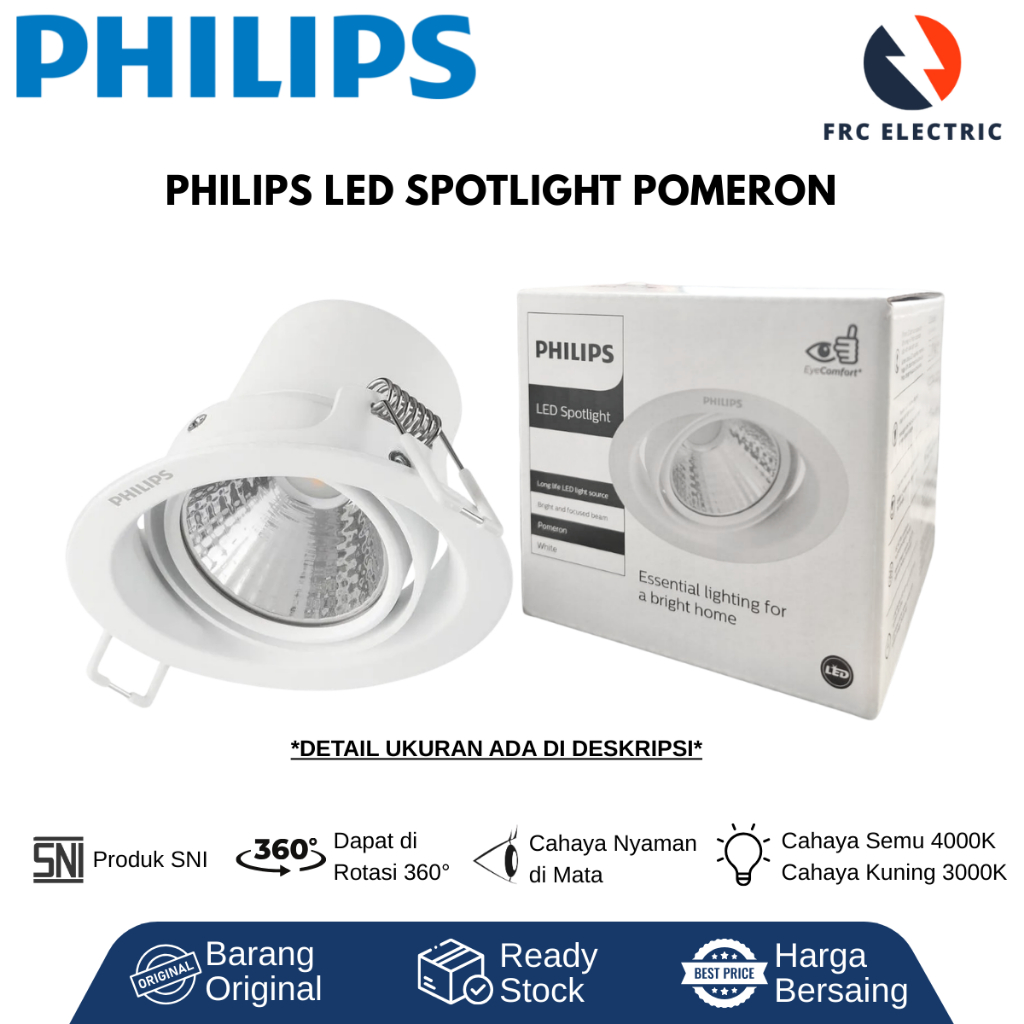 LAMPU LED - LAMPU DOWNLIGHT PLAFON - LAMPU LED RUMAH - DOWNLIGHT PHILIPS -  LAMPU SLIM DOWNLIGHT SPO