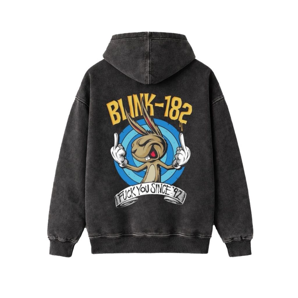Psycho Crucify "Blink 182" Stone Wash Hoodie | Washing | Jaket | Hoodie Band | Hoodie Blink 182