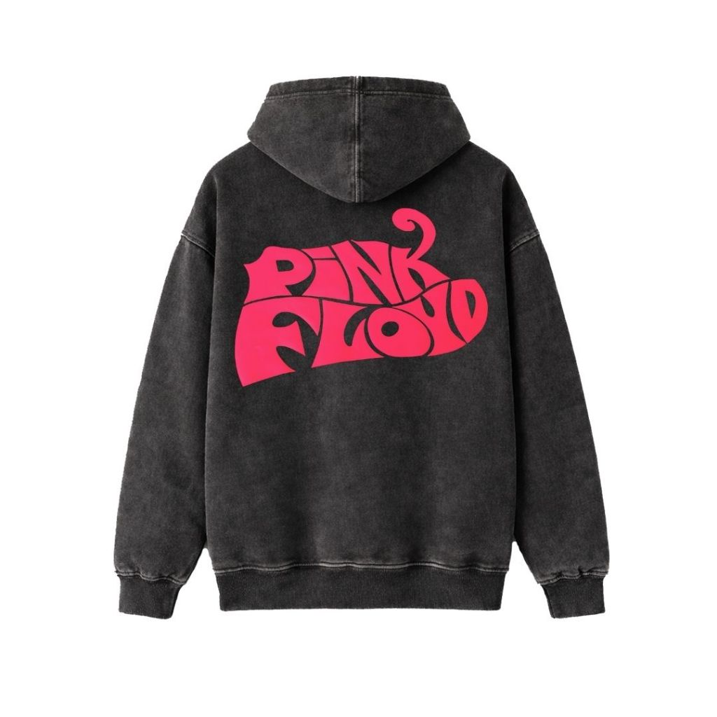 Psycho Crucify "Pink Floyd" Stone Wash Hoodie | Washing | Jaket | Hoodie Band | Hoodie Pink Floyd