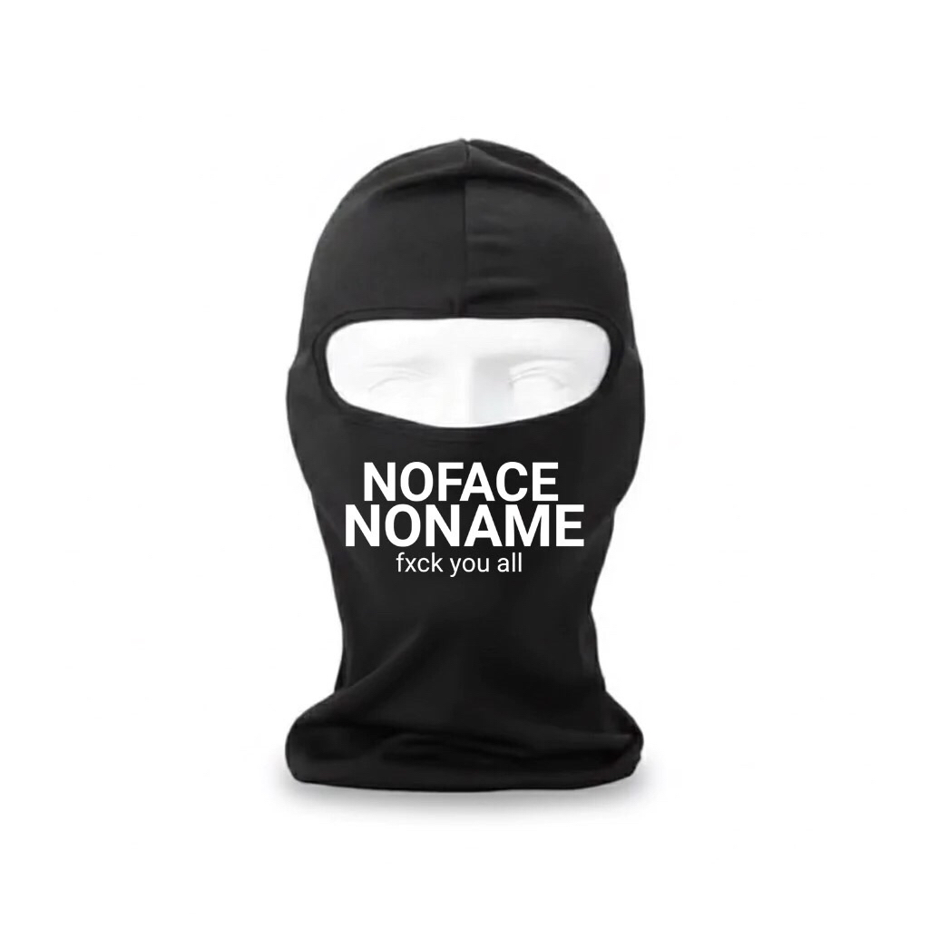 Balaclava hitam Masker ninja pria masker ninja hitam