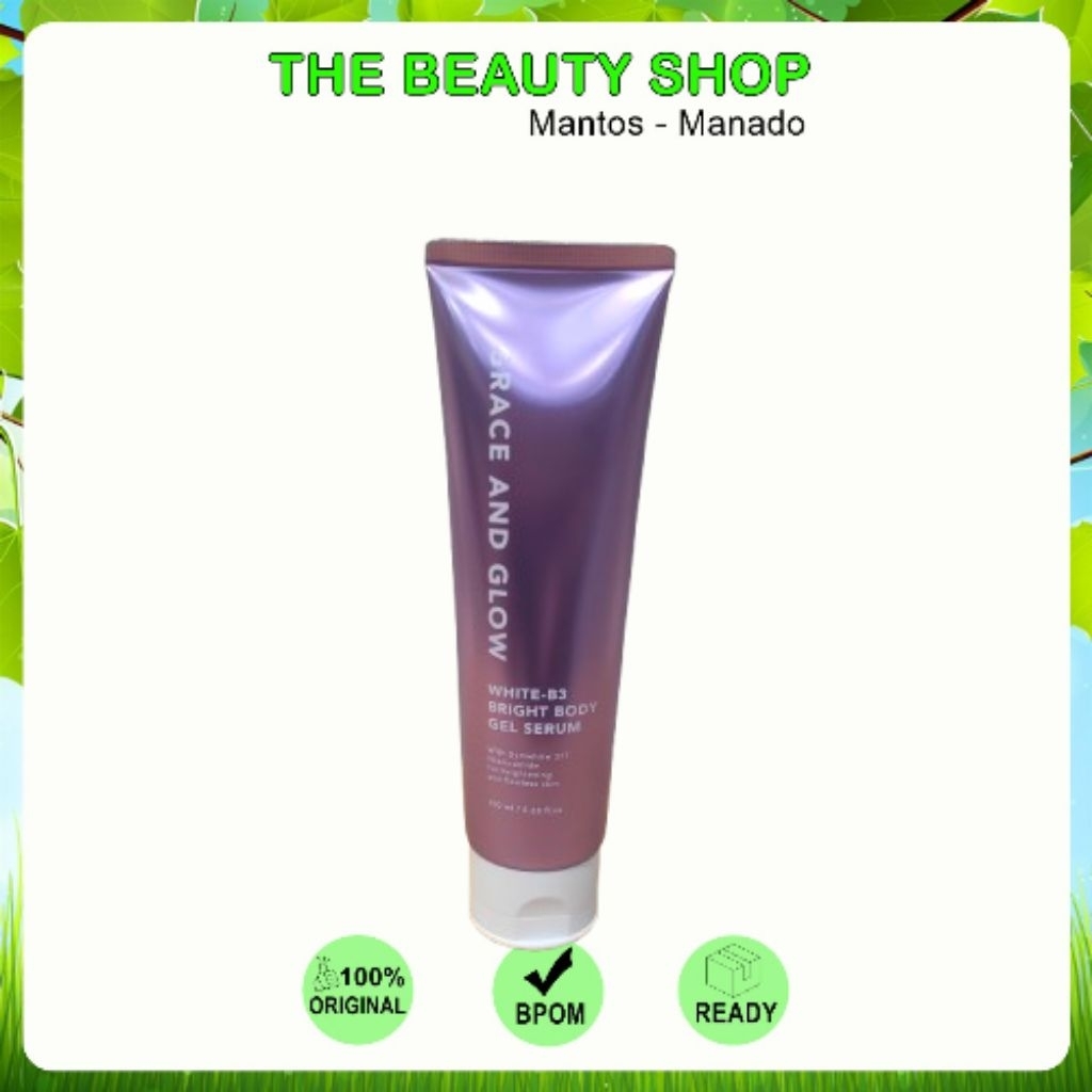 Manado Grace and Glow White-B3 Bright Body Gel Serum 150ml